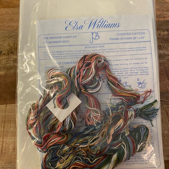 Elsa Williams Wisdom Sampler Counted Cross Stitch Kit NEW - Picture 4 of 10